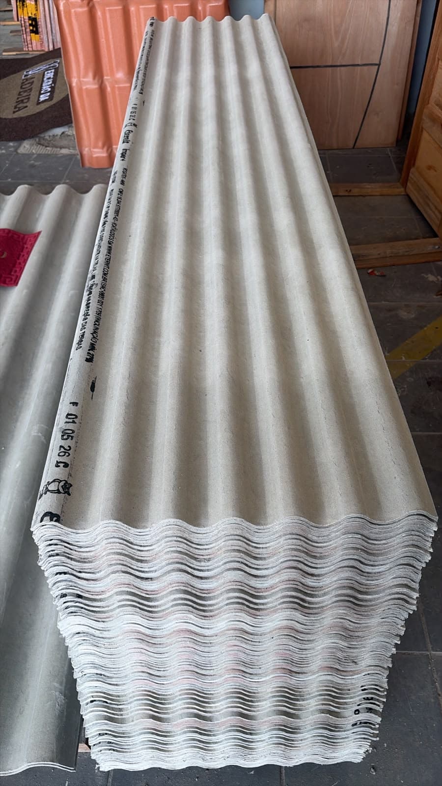 Telha Fibrocimento 0,50x2,44 4mm
