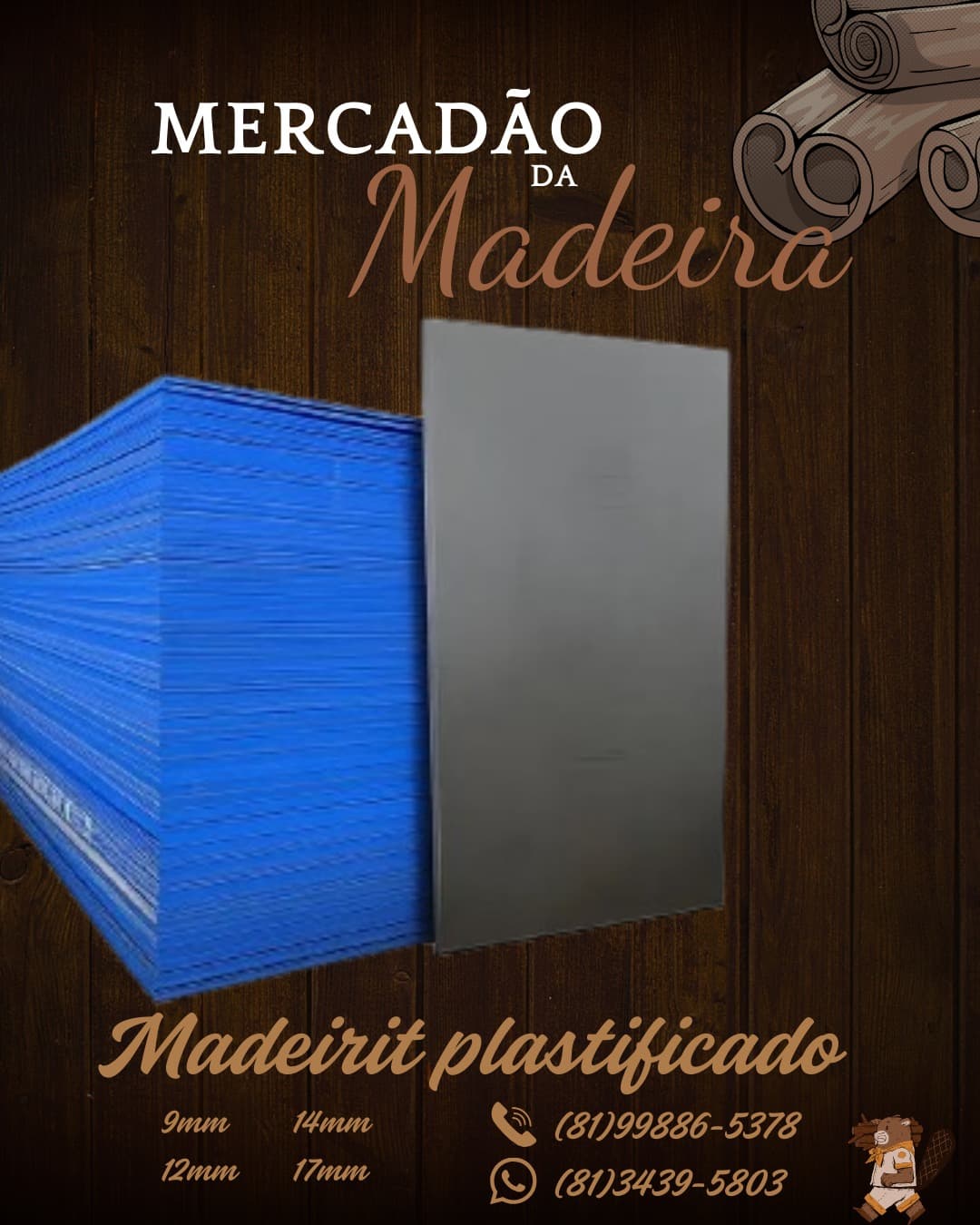 Madeirit Plastificado